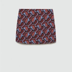 Mango Geometric Patterned Skirt Size Large